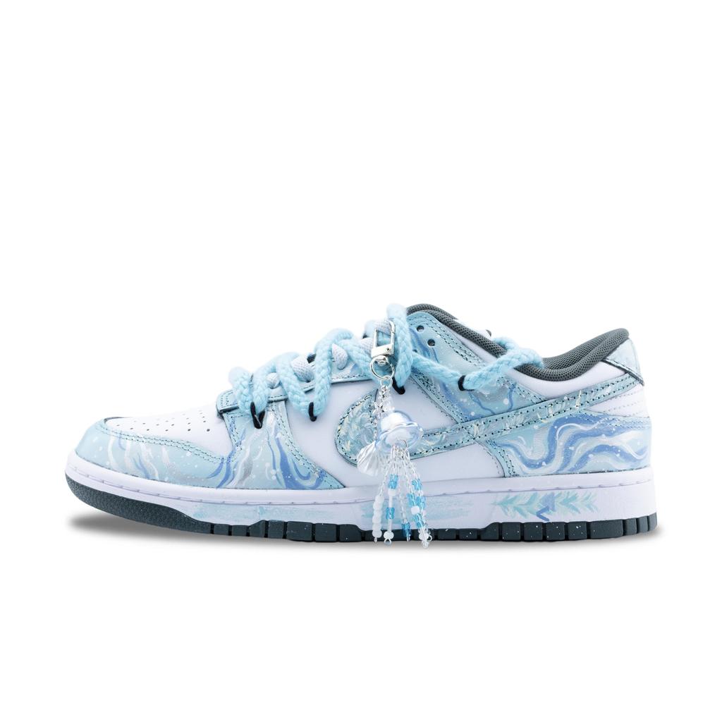 Nike Dunk Summer Blue Bell Rutschfest Abriebfest Niedrig geschnitten Skateboard-Schuhe Unisex Blau Grün DV0833-111(Team626-)