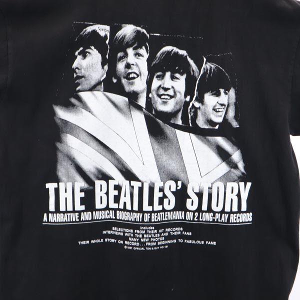 The Beatles 90s Old Band T Double-sided Printing Short Sleeve T-shirt Men's Used