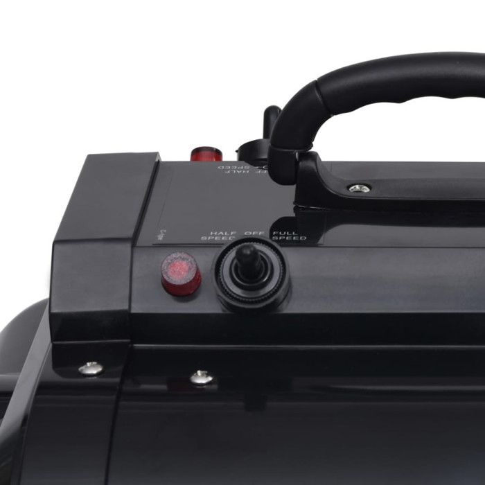 VidaXL Sèche-poils à double moteur pour animaux de compagnie Noir
