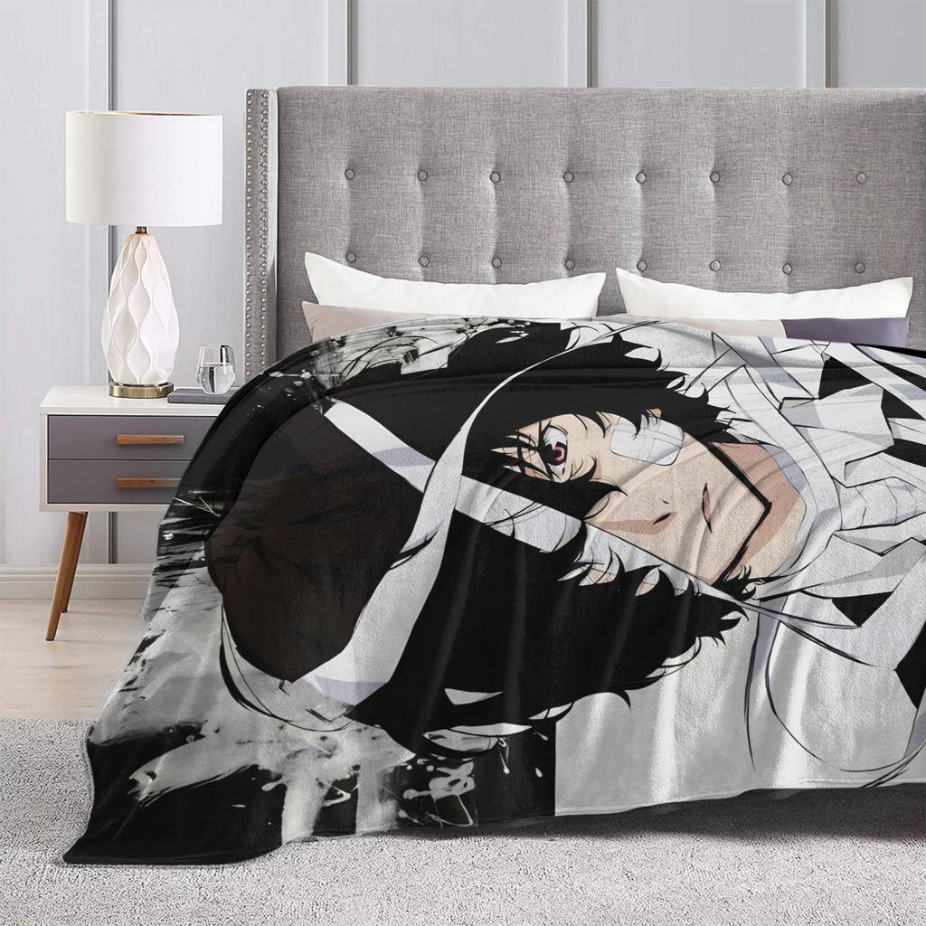 Dazai Bungo Stray Dogs Blanket Flannel Printed   Multifunction Super Warm Throw Blanket for Home Travel Quilt