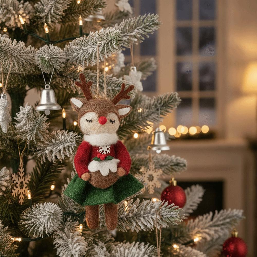 Vintage Style Christmas Tree Decorations Durable Christmas Tree Hanging Pendant Winter Season