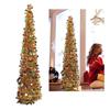 1,5m PET Faltbarer Künstlicher Weihnachtsbaum Pailletten Up Weihnachtsbaum für Heim-Feiertagsdekoration