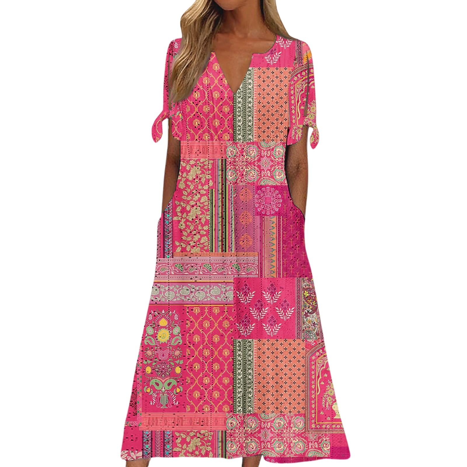 

Женское повседневное модное темпераментное элегантное платье макси с лоскутным поясом и цветочным принтом M