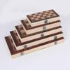 3 In 1 Wooden International Chess Set Backgammon Board Puzzle Game