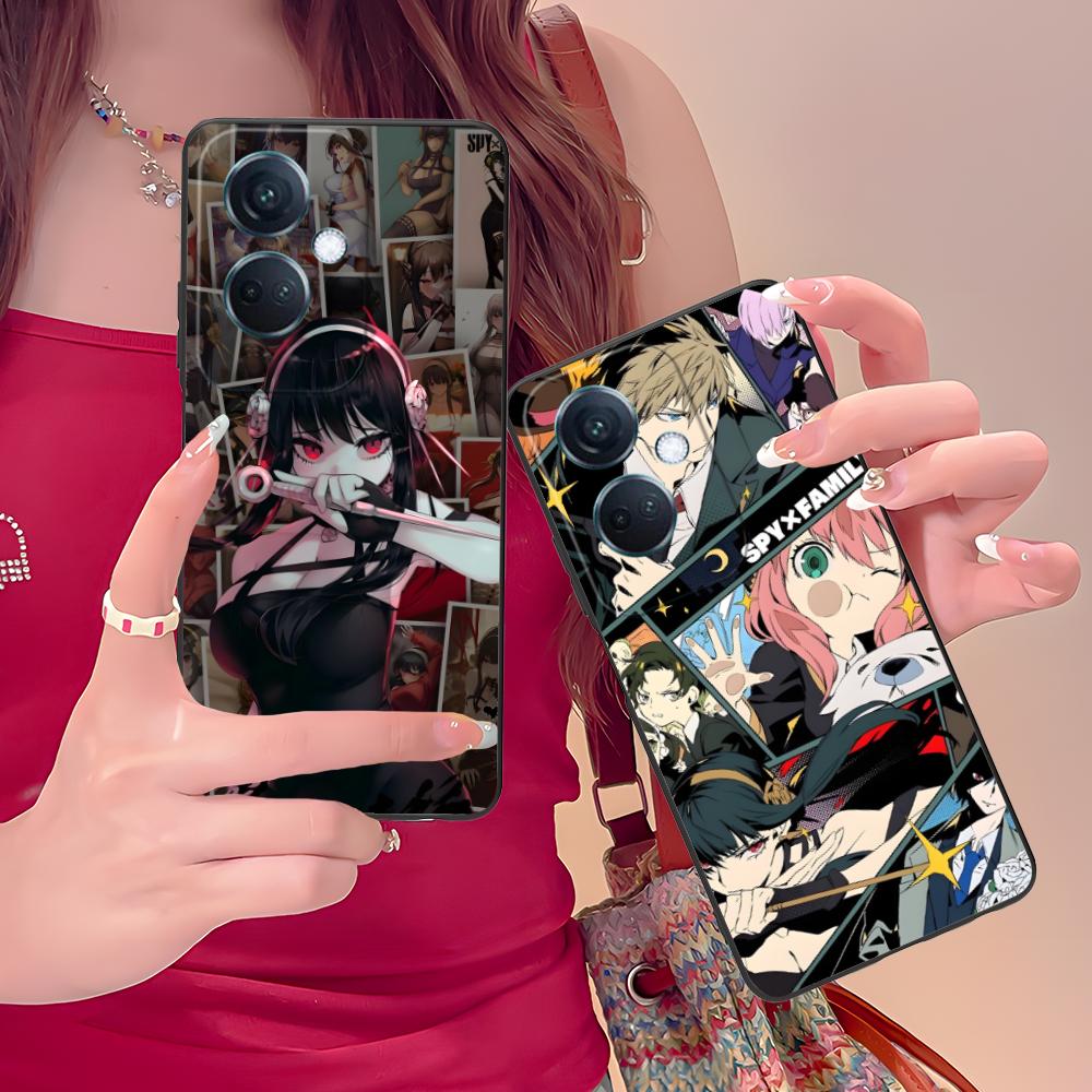 Anime Spy Family Mobile Phone Case for OPPO Reno 14 13 12 11 10 9 8 7 6 5 F T Pro 5G Colorful Printing Cover Luxury Cover Pretty