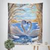 Beautiful Swan Decorative Tapestry Home Wall Decor Office Living Room Tapestry