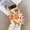 Retro Autumn Maple Leaf Pumpkin Phone Case For Samsung Galaxy Z Flip 6 ZFlip 5 Shockproof Cover for Samsung ZFlip4 ZFlip3 Shell