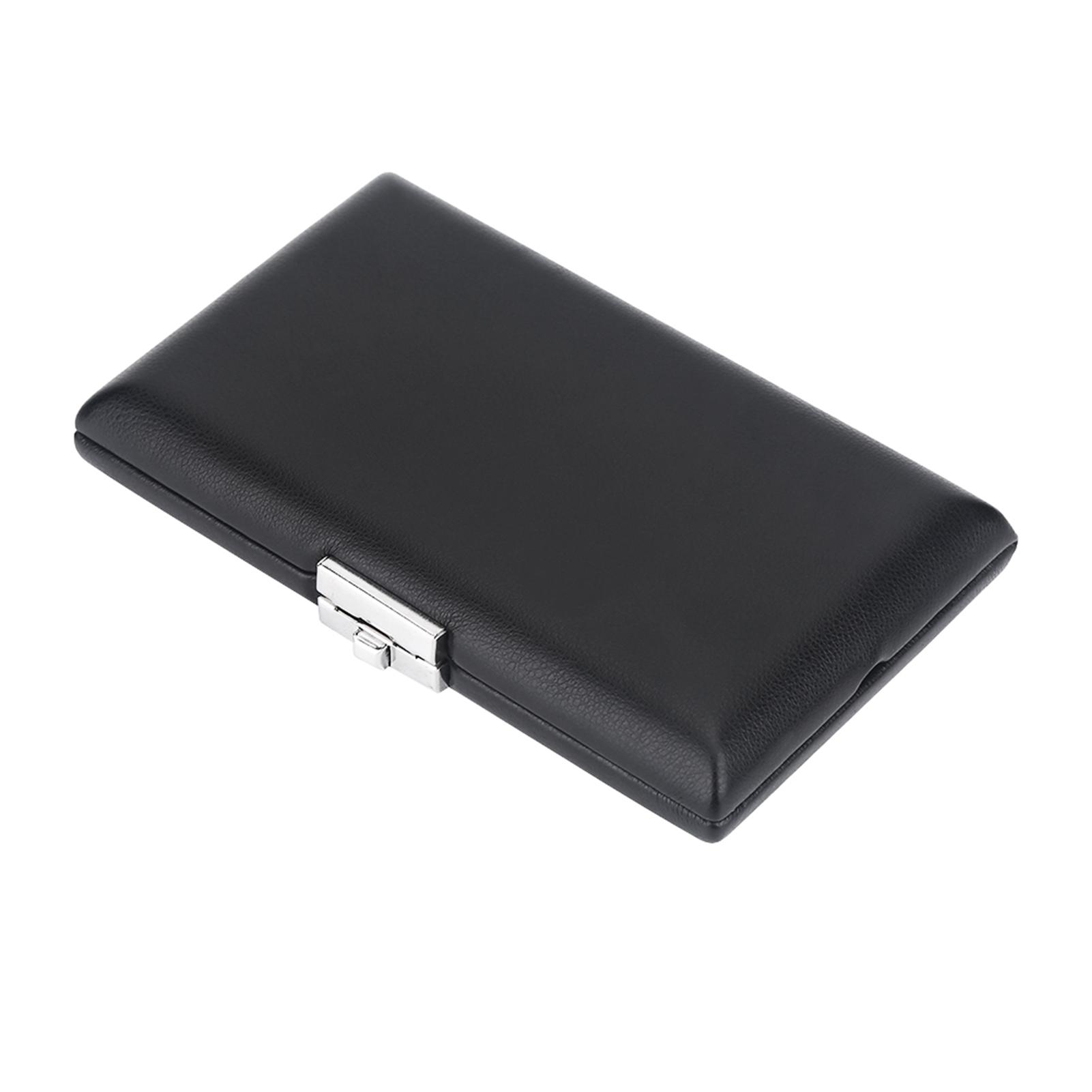 

PU Leather Cover Black Bassoon Reed Container Box Case with Slots for 6pcs Reeds