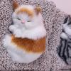 Simulated Kitten Meow Bamboo Charcoal Deodorizing Plush Cushion for Car & Home Decoration