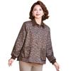 Autumn 2026 Floral Print Loose Coat for Middle-Aged and Elderly Women