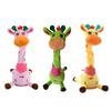 Dancing Giraffe Toy with LED Lights Sings Dances Repeats What You Say Plush Giraffe Toy Baby Electric Talking Stuffed Giraffe Musical Toy