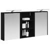 Bathroom Cabinet Set 3 Pcs 126 X 16 X 62.5 Cm Engineered Wood