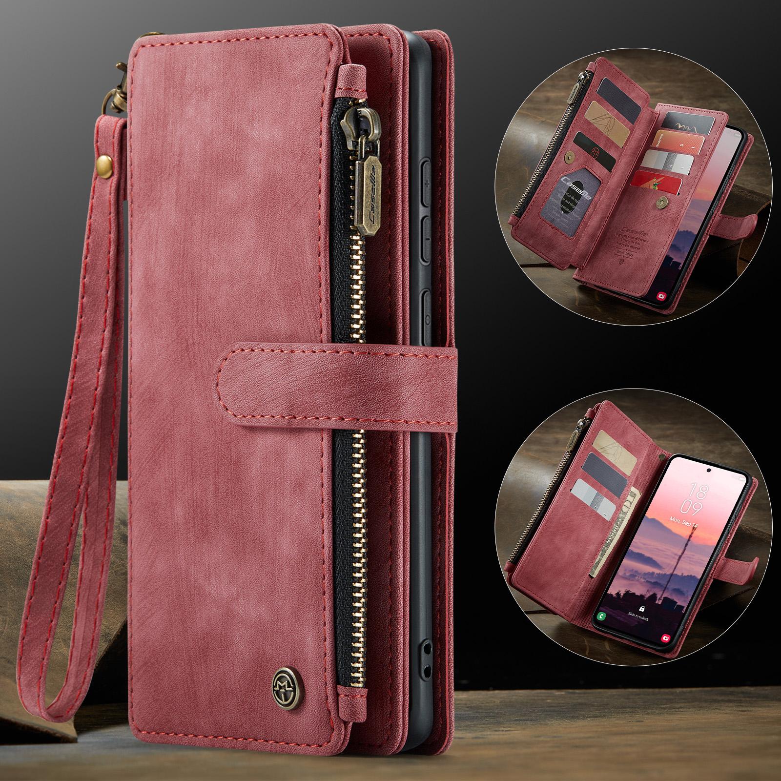 

CaseMe-C30 Wallet Case For Samsung Galaxy S23 S24 S25 S26 Ultra Luxury Flip PU Leather Card Slots Holder Phone Cover For Samsung Galaxy S23 FE