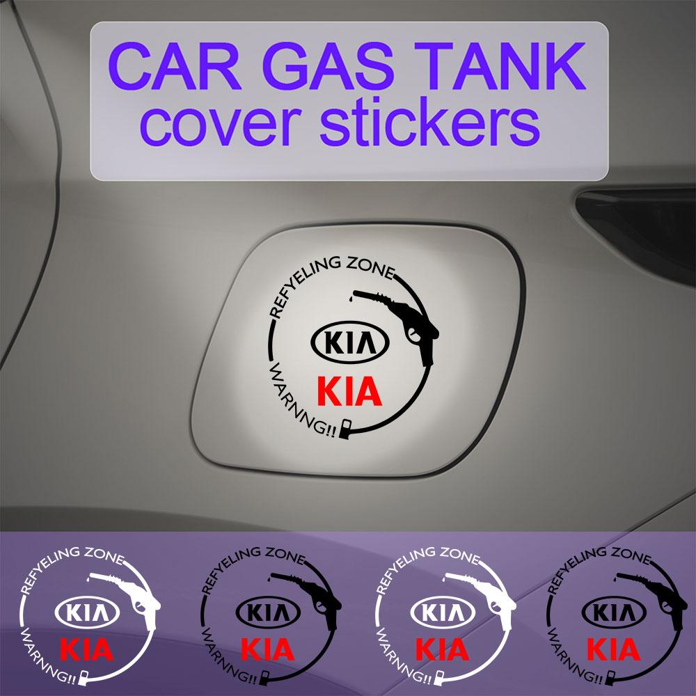 Car Styling Fuel Tank Cap Logo Decal Decor Sticker Auto Exterior Accessories For Kia Sportage Rio K3 K8 Ceed Sorento Soul Cerato Hbkd60