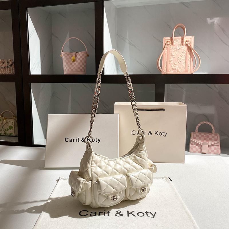 Xiaoxiangfeng Lingge Tote Bag New High End Chain Underarm Bag