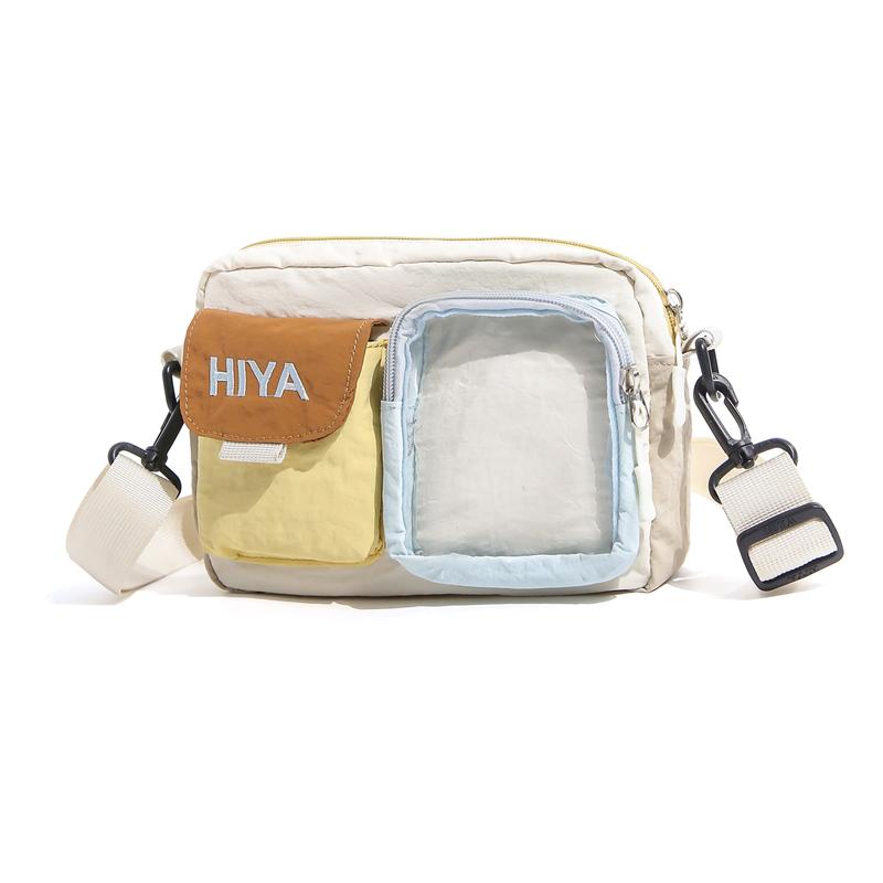 Contrast Color Mobile Phone Bag Lightweight Shoulder Crossbody Bag