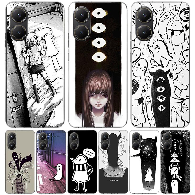 Oyasumi Punpun Case Phone Cover for Xiaomi Poco X3 Nfc X5 X6 X7 X4 Gt F7 Ultra F6 F5 Pro F4 F3 M5S M4 M6 M3 Trend Fundas X3 Nfc