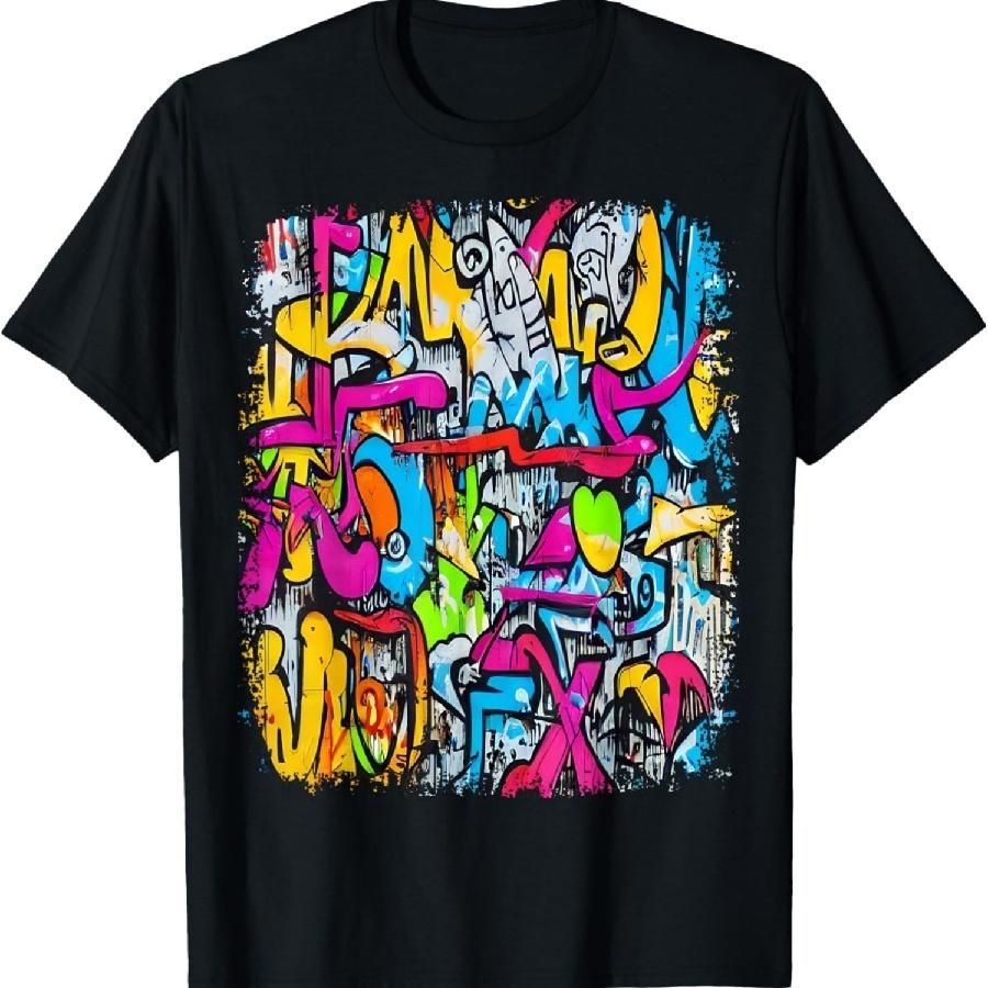 Graffiti Artist In Urban Style Street Funny Art Graffiti T-Shirt