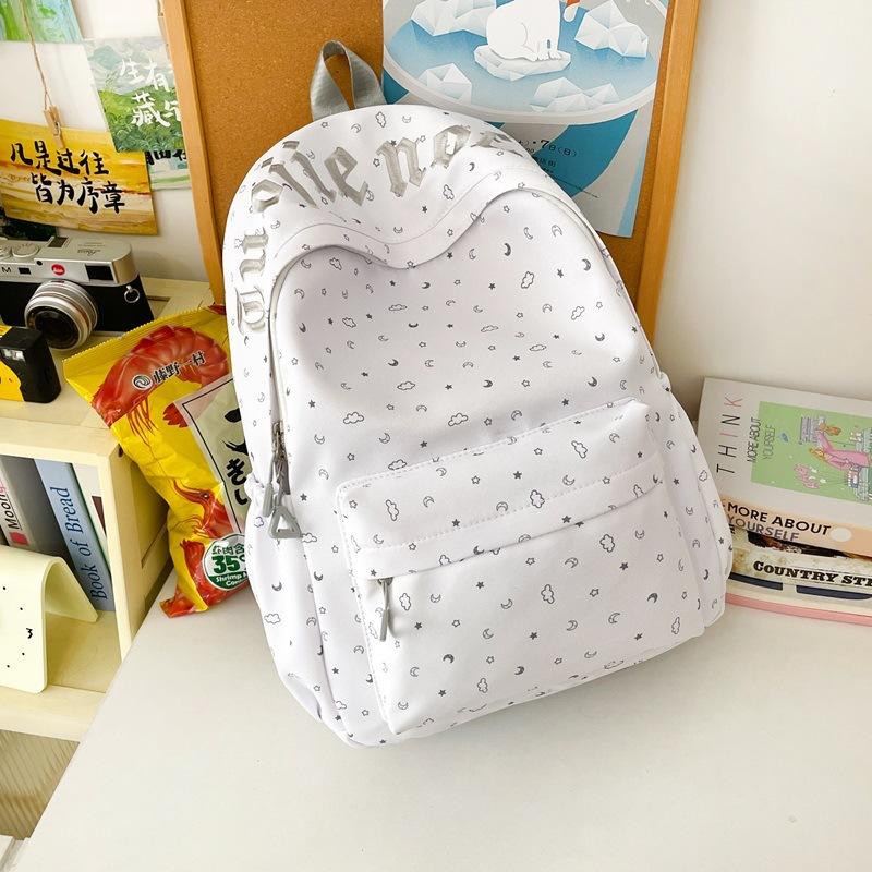 Lightweight Travel Backpack Women s Embroidered Printed Backpack Large Capacity Schoolbag For Students