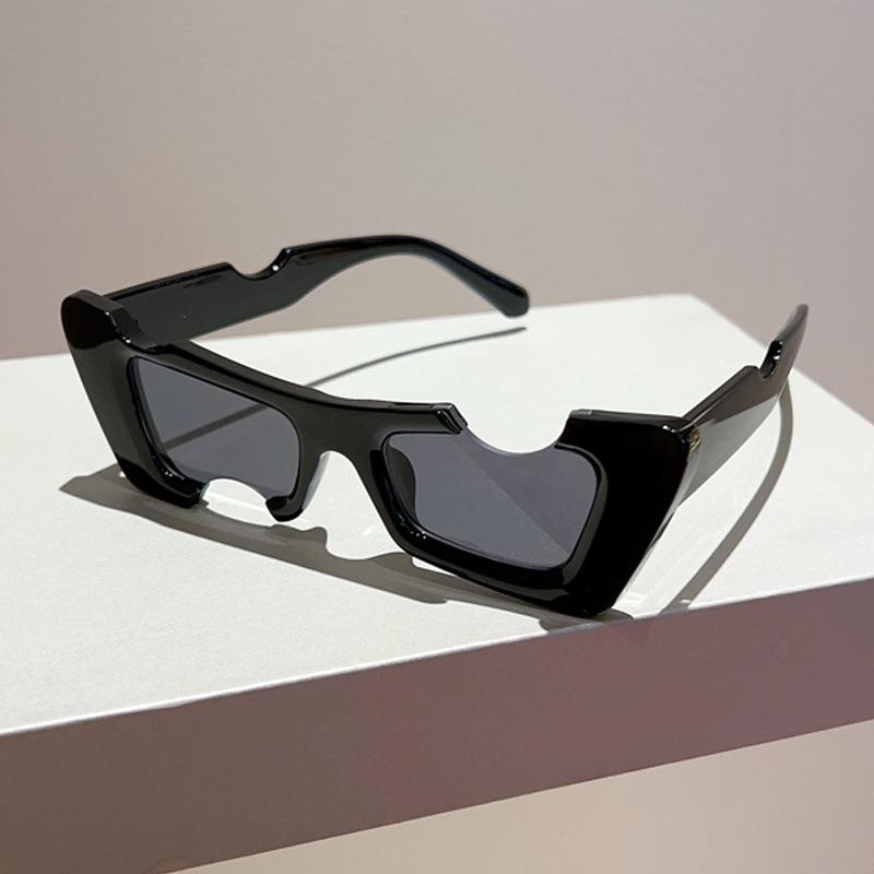 Винтажные Модные Солнцезащитные Очки с Большой Оправой Женские Мужские Дизайнерские Роскошного Бренда Панк Солнцезащитные Очки Тренд Необычные Кошачий Глаз Оттенок