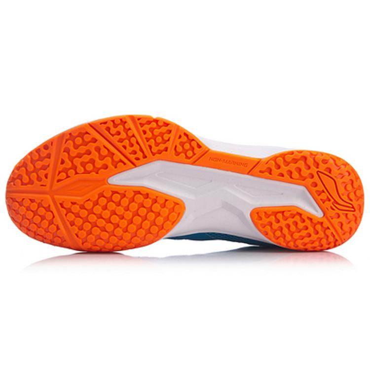 Li Ning Ace Rubber Comfortable Slip Resistant, Abrasion Resistant, Lightweight Low top Badminton Shoes Unisex Blue AYTP011-2