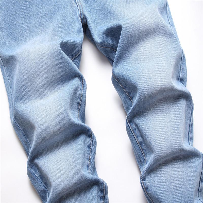 2024 Европейские и американские мужские деловые прямые джинсы со средней талией — фото 2