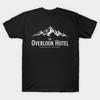 Herren Schwarzes Print-T-Shirt Overlook Hotel No-Cut Transferpapier Print Baumwoll-T-Shirt
