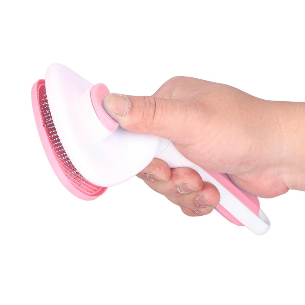 Single Button Hair Release Dog Brush Dense Tooth Hair Remover Brush Pet Comb Home Pet Hair Clean