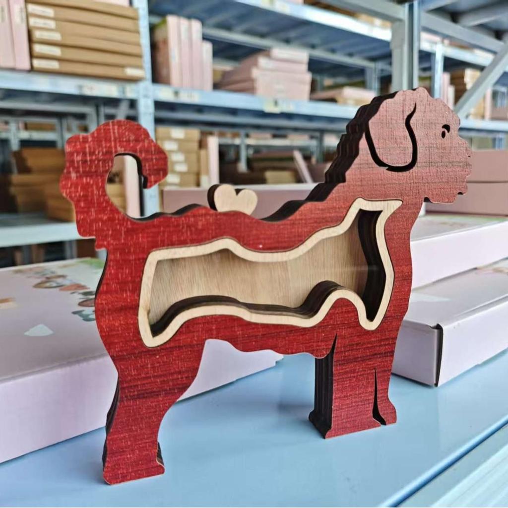 Solid Wood Handwritten Name Dog Hair Memorial Box My Pet's Fur Container Storage Box Pet Ashes Box Pet Memories Collecting Box