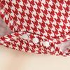 2026 Grenzüberschreitendes Niedliches Sommer-Kleinkindkleid-Set: Kleid mit Puffärmeln im Hahnentrittmuster, Socken und Kopfbedeckung