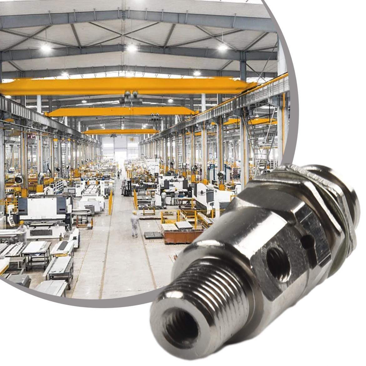 

2 Position 3 Way Pneumatic Valve 2.4mm Silver Tone