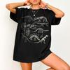 Dinosaurierskelett Shirt Comfort Colors®, Vintage Fossil Kritzel Shirt, 90er Prähistorische Knochen Grafik T-Shirt, Paläontologie Shirt, Dino Liebhaber Geschenk