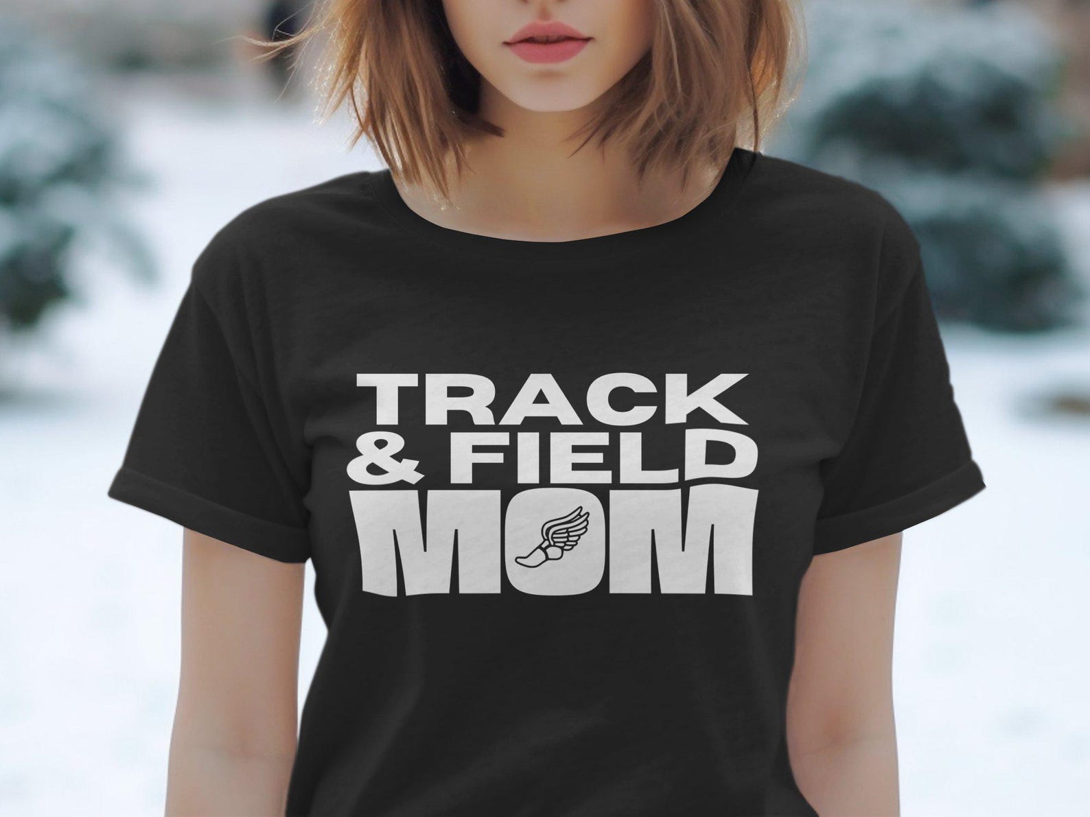 Track and Field Mom T-Shirt, Running Mom Shirt, Track and Field Gift, Sports Mom Tee, Athletic Mom Apparel, Runner Mom Top S