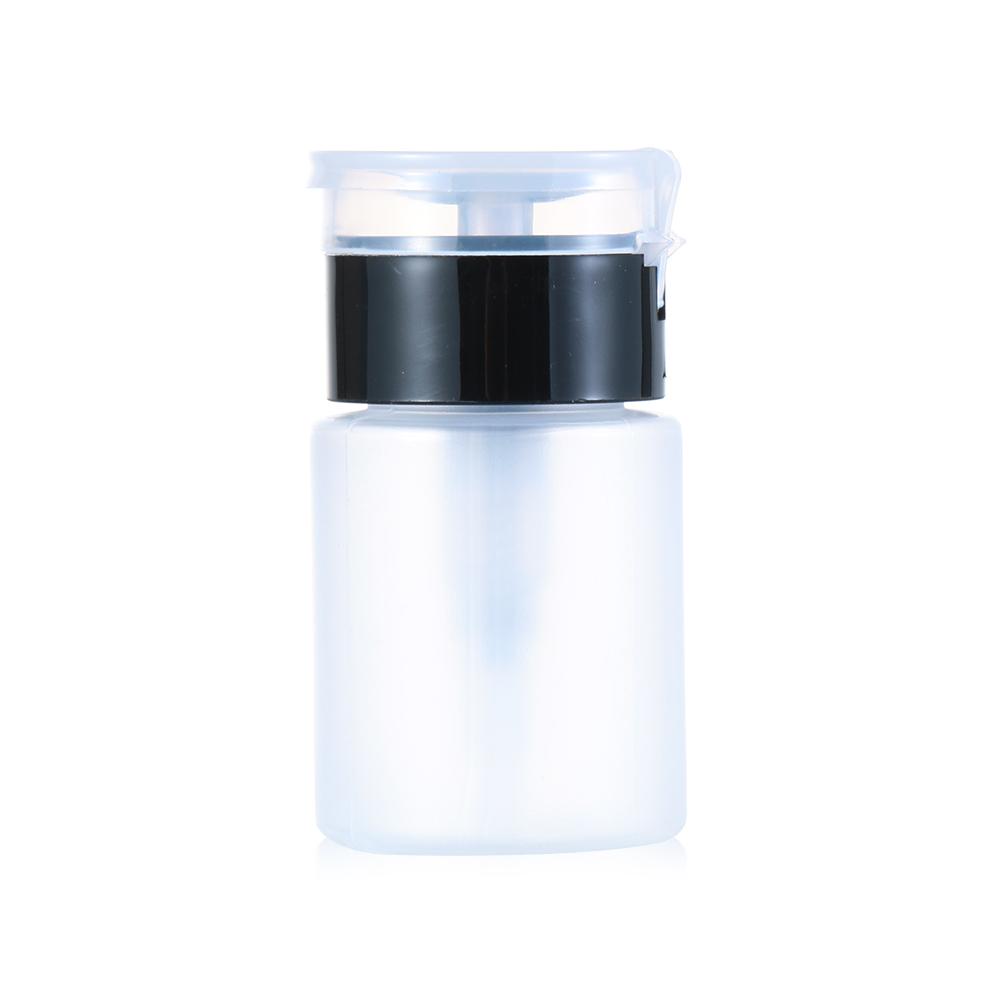 60ML Mini Pump Dispenser Empty Bottle Acrylic Gel Polish Remover Cleaner Liquid Container Storage Small Pressure Bottle Nail Art