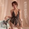 Sex Underwear Passion Hot Lace Perspective Thin One-piece Hollow Temptation Sexy Tulle Strap Nightdress