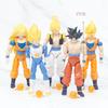 Anime Dragon Ball Vegeta Broly Son Goku Anime Actionfigur Modell Geschenke Sammlerfiguren für Kinder 18cm 5 Stück Im Set