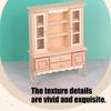DIY Friendly Unfinished Wooden Dollhouses Cabinet 1/12 Scale Miniature Furniture With Customization Potential