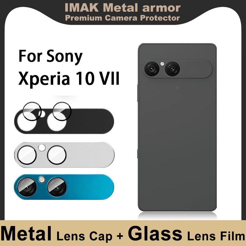 For Sony Xperia 10 VII Glass IMAK Metal Armor Premium Camera Protector Lens Film