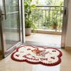 Tapis de sol en terre de diatomées, séchage rapide et absorbant, tapis de salle de bain antidérapant à motif dessin animé, tapis d'entrée pour salle de bain, cuisine, chambre