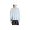 Adidas Terrex X And Wander Collaboration FW23 Pattern Printed Outdoor Sports Crew Neck Long Sleeve T-Shirt Unisex Tops Light-Blue HZ0671