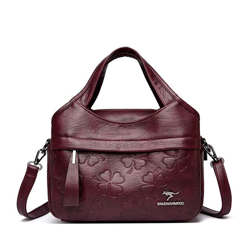 Nouveau Sac à Bandoulière Rétro Grande Capacité, Sac Bandoulière Simple et Polyvalent pour Femme, Texture Cuir Souple Haut de Gamme, Sac Décontracté pour le Quotidien
