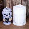 Halloween Skull Head ,Skeleton House Candle Silicone Mold DIY Halloween Decorative Candle Handmade Soap Plaster