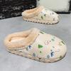 Kindliche Baumwollschuhe für Herren Winter Zuhause Innen Schlafsaal EVA Cartoon Schneemann Baumwollpantoffeln