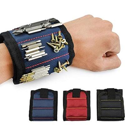Pulseira Magnética com Ímãs Super Fortes Segura Parafusos, Pregos, Broca. Design Único de Suporte de Pulso Gadgets Manuais Legais Presentes