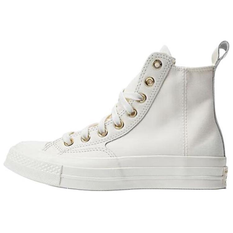New Converse Chuck Taylor All Star Non Slip Lightweight High Top Skateboard Shoes Unisex White Gold A08232C
