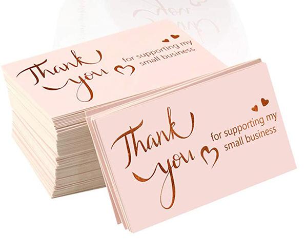 

500pcs/roller 3.8cm Thank You Sticker Roller Label or 50pcs Thank You Card for Business Home Party Gift Packaging Decoration Thank you