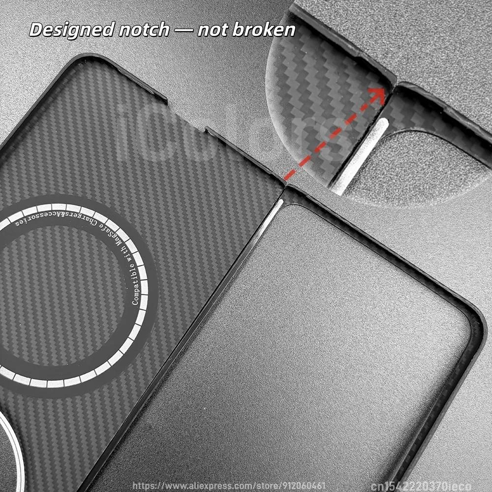 For OPPO Find N6 Kevlar Aramid Fiber Case Magnetic Magsafe Cover Ultra-Thin Lightweight Case Armor Protective Cover