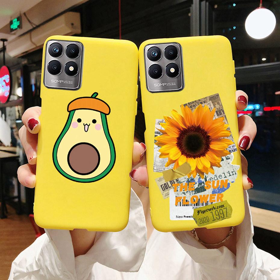 For Realme Narzo 50 Case RMX3286 Cute Painted Soft Silicone Back Cover for OPPO Realme Narzo 50 Phone Case Bumper Narzo50 Coque