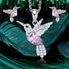 Water Diamond Bird Necklace for Women Fashionable Crystal Necklace Personalized Necklace