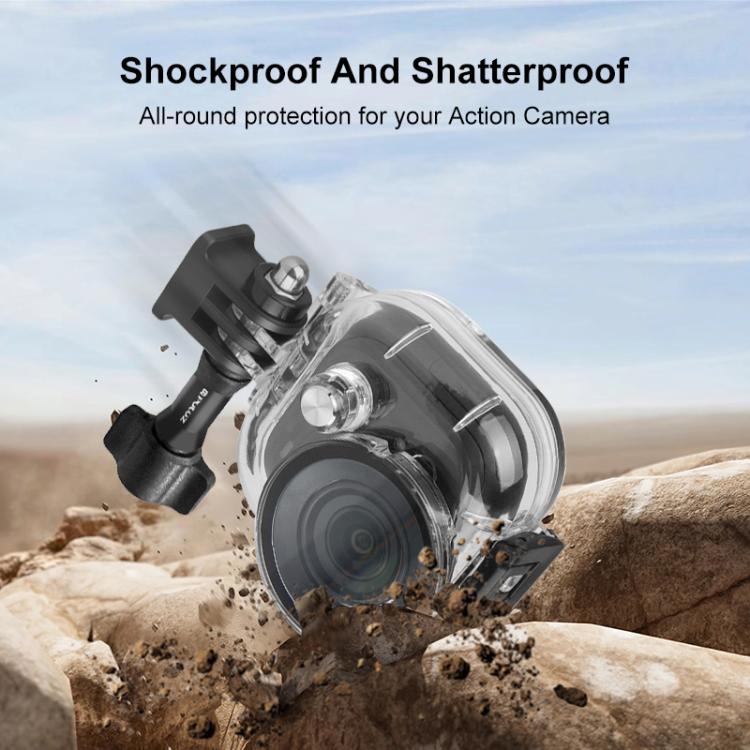 For Insta360 GO Ultra PULUZ 50m Waterproof Case Thumb Main Body Camera Dive Housing Cover (Transparent)